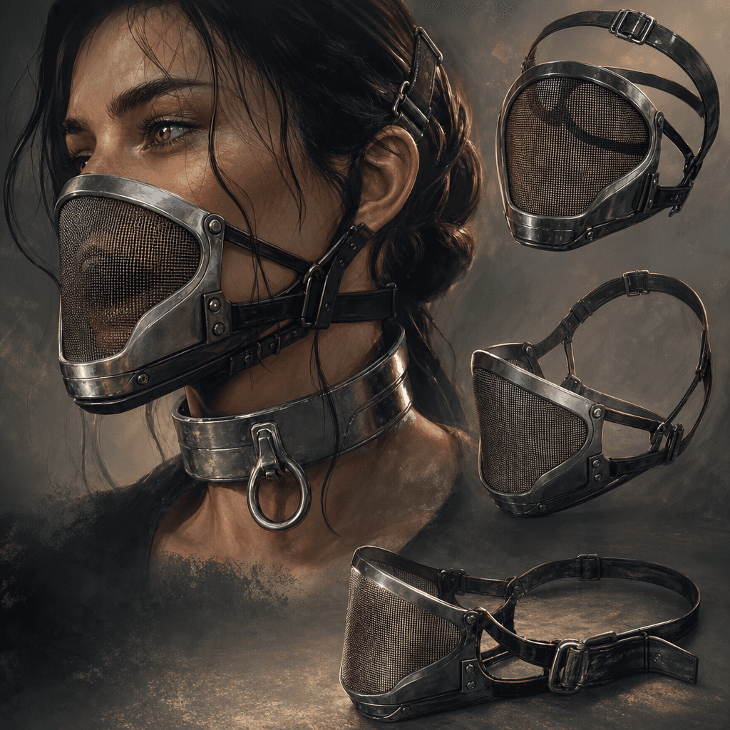 Anti-bite muzzle mesh restraint