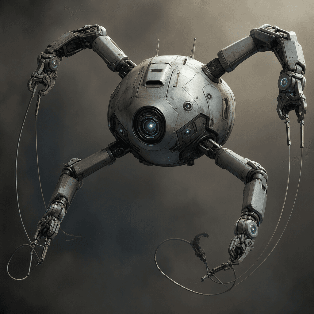 Entangle assist grab-arm drone