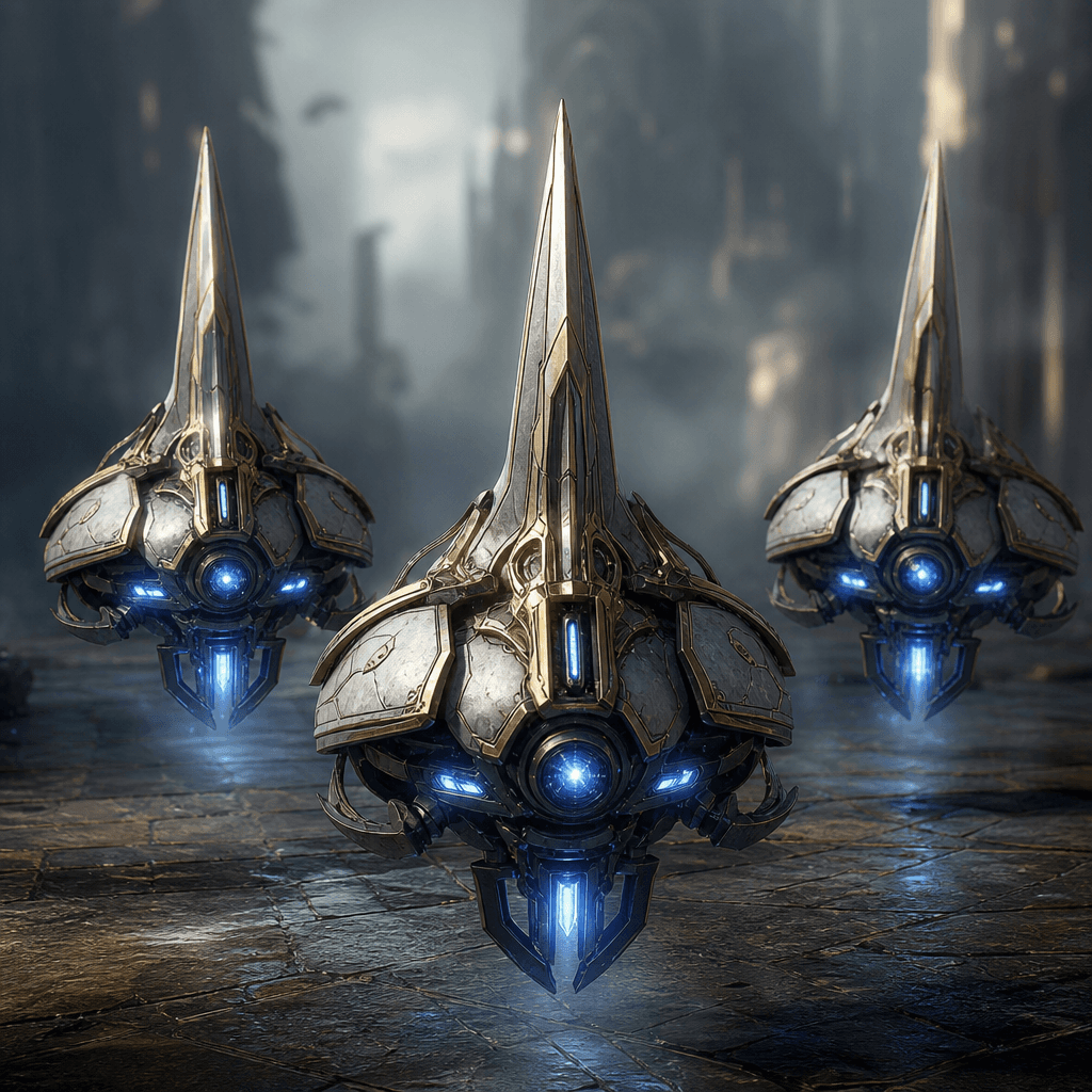 Set of three perimeter picket drones