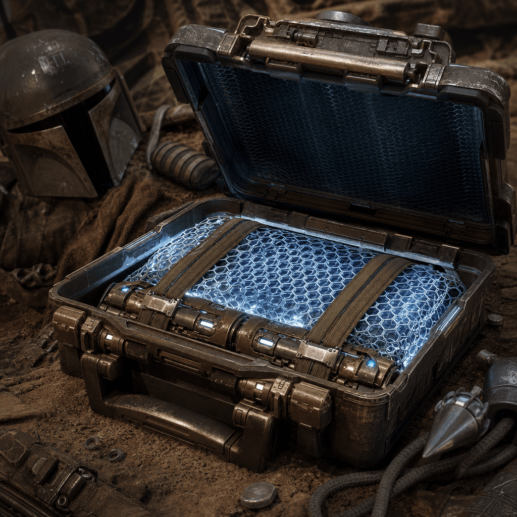 Folding containment mesh field generator