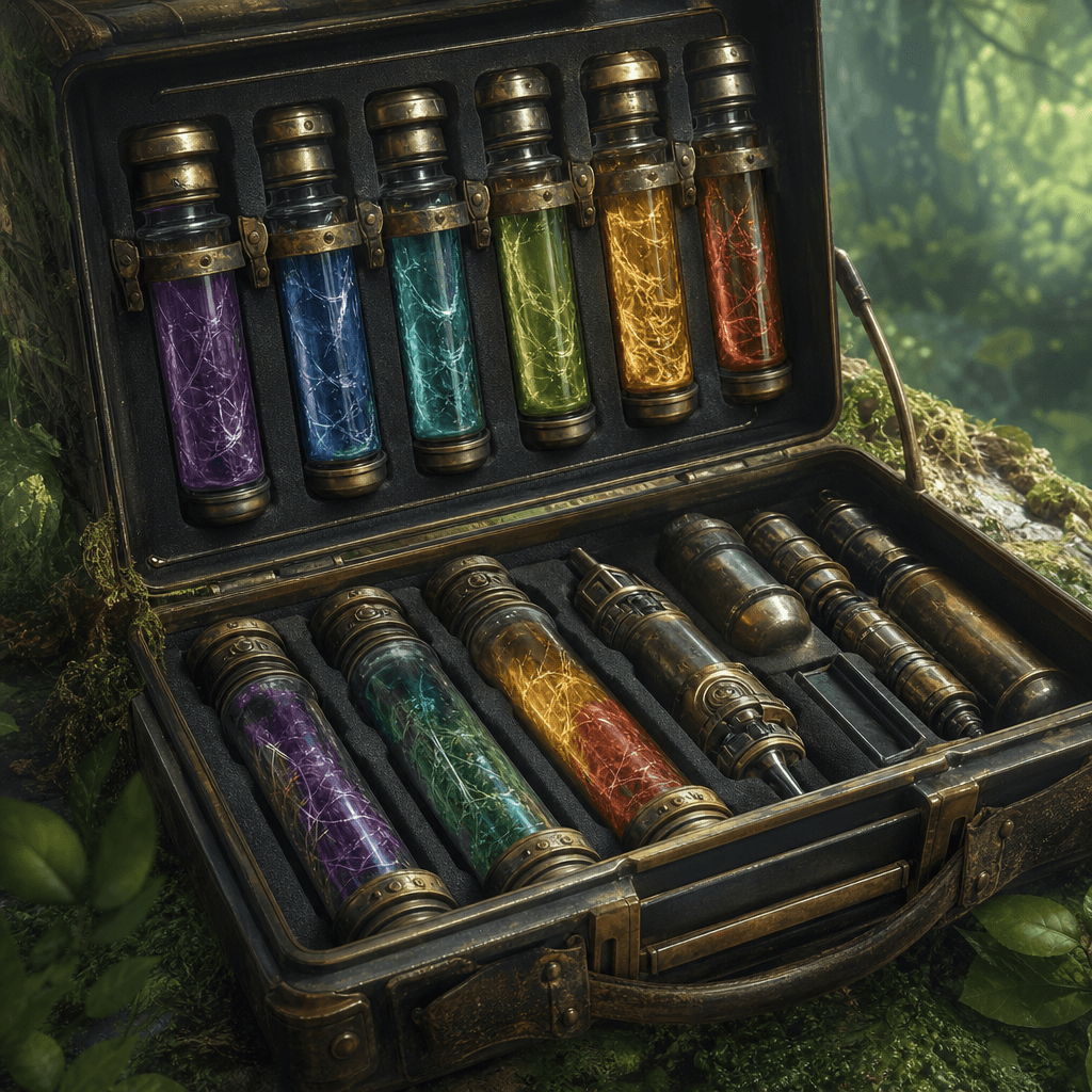 Scent trail marker kit vials