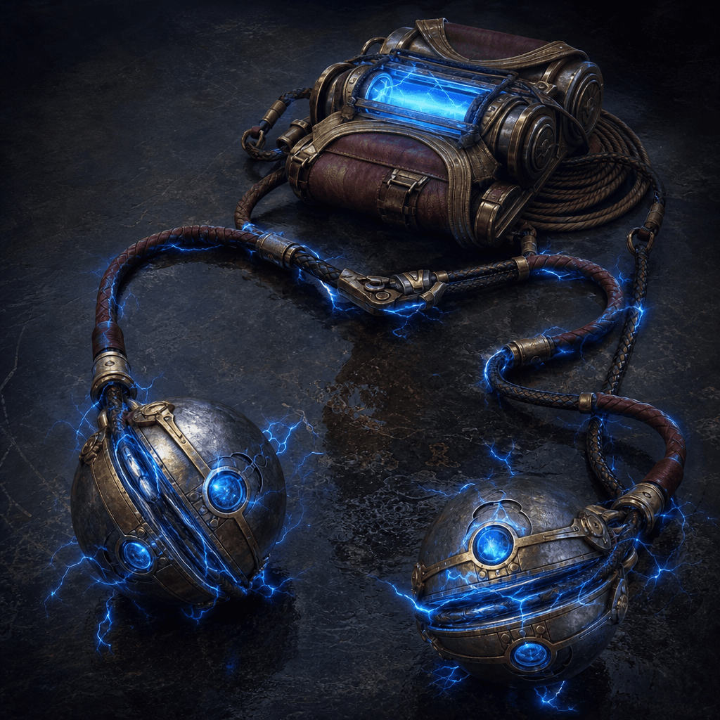 Electrified deployable bolas