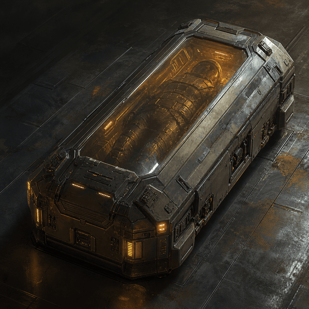 Hard-case stasis bed for bounty transport