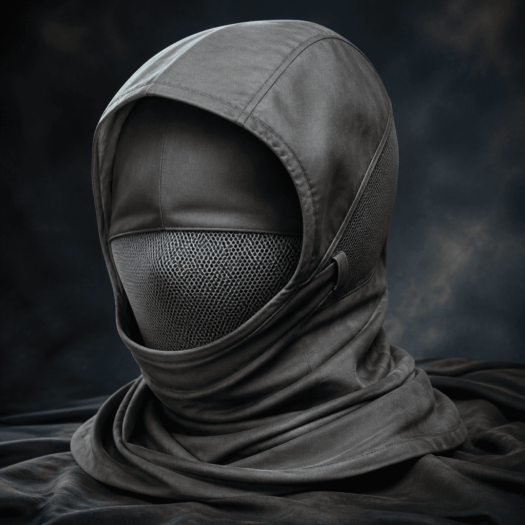 Witness privacy hood with audio damp