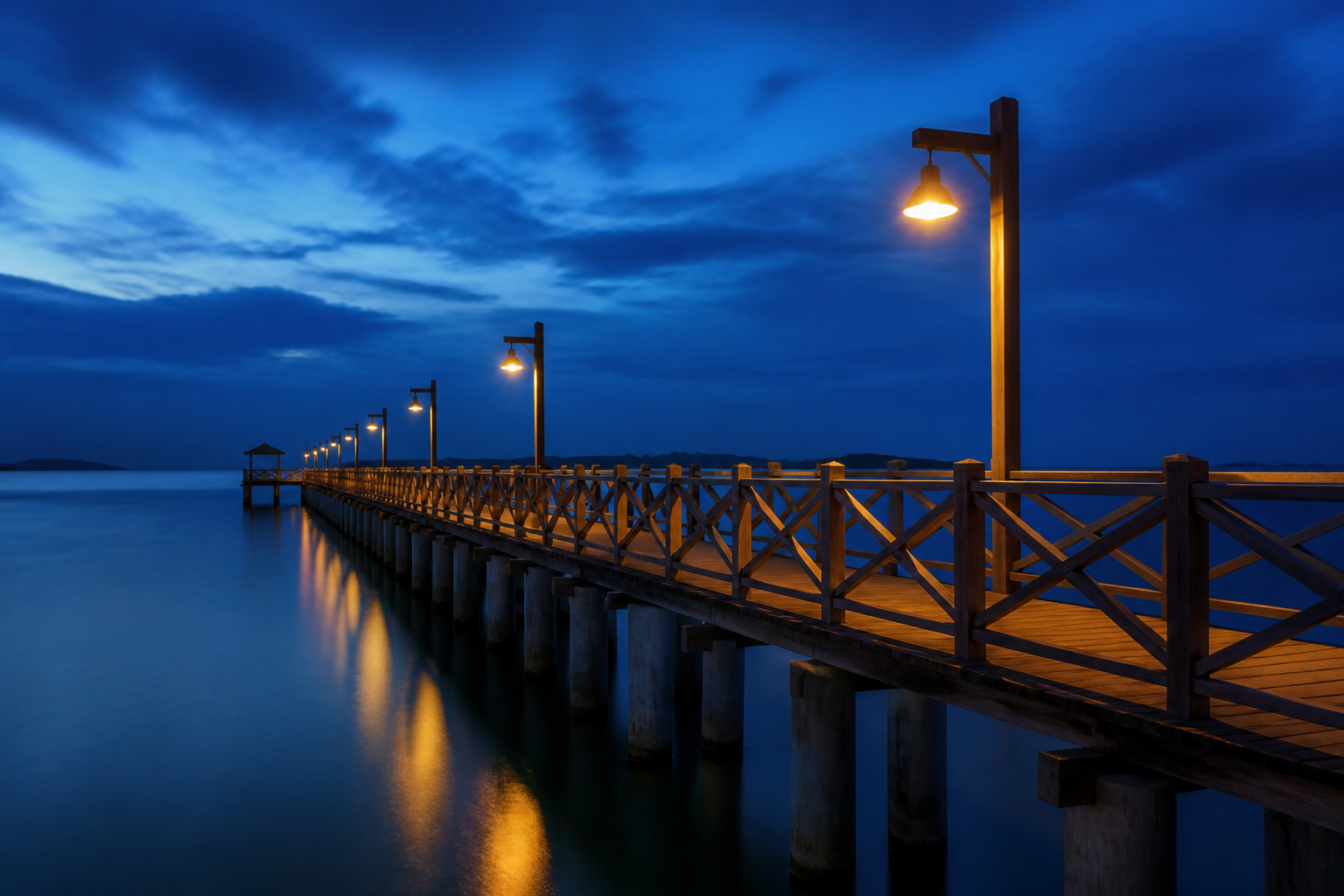 Sample photo Pier at Blue Hour