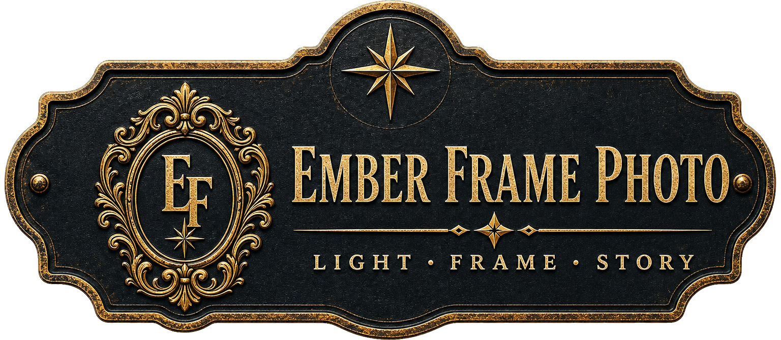 Ember Frame Photo logo lockup
