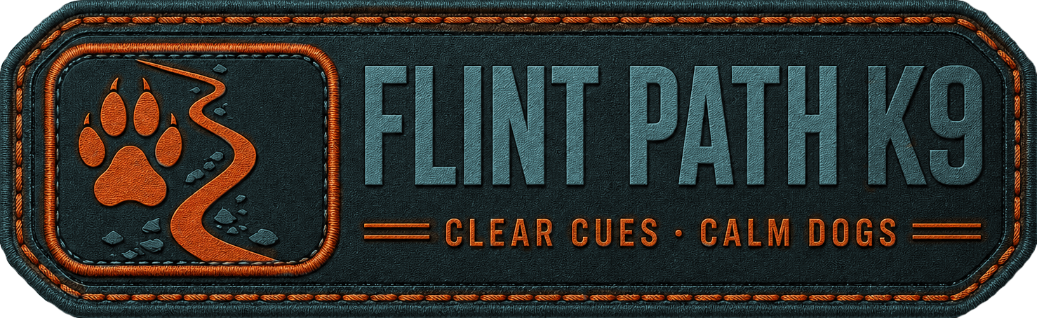 Flint Path K9 logo lockup