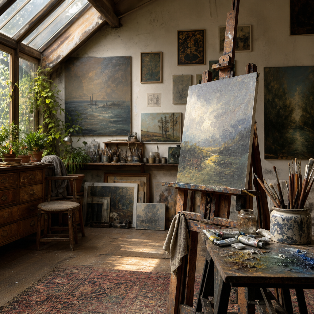 Mira Vale Studio — fictional artists web design demo