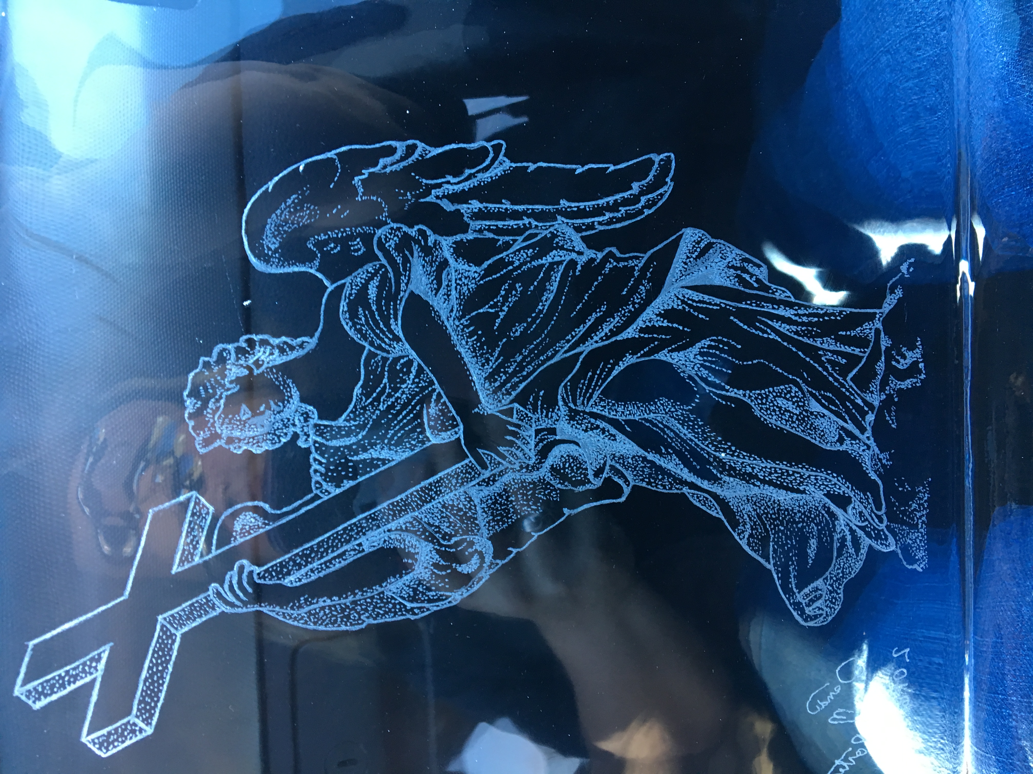Hand Etched Angel 2017