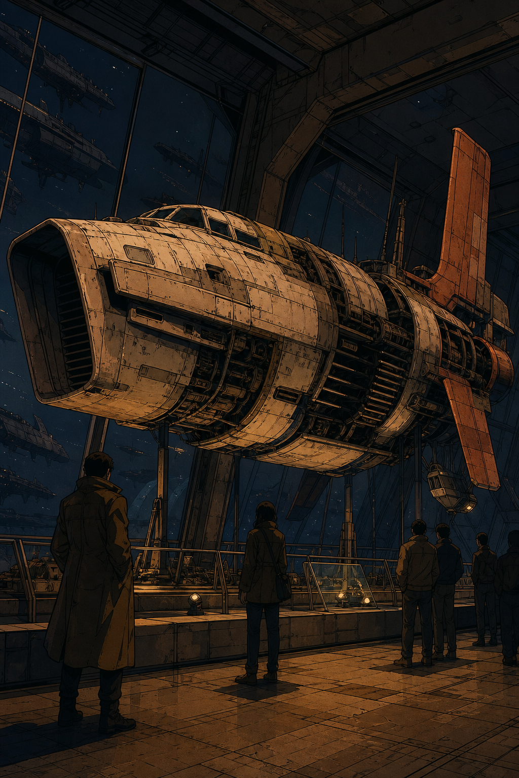 Pre-gate independent hull at a rim berth